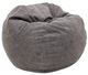 CordaRoy's® Gray Sueded Denim Queen Bean Bag-0