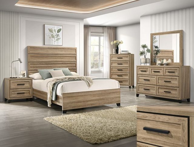 Crown Mark Jameson Brown Queen Panel Bed-1