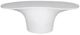 Moe's Home Collection Yumi White Fiberglass Outdoor Coffee Table-1