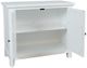 Jofran Inc. Isabella White 38" Mirrored Accent Cabinet-3