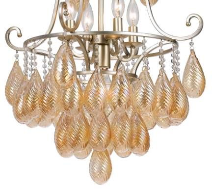 Cal® Lighting & Accessories Marion 5-Light Warm Silver Chandelier-1
