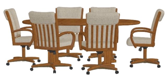 Chromcraft™ Customizable Baylor Harris 7-Piece Dining Set-3