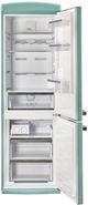 Unique® Appliances Classic Retro 24" 11.7 Cu. Ft. Ocean Mist Turquoise Counter Depth Bottom Freezer Refrigerator-1