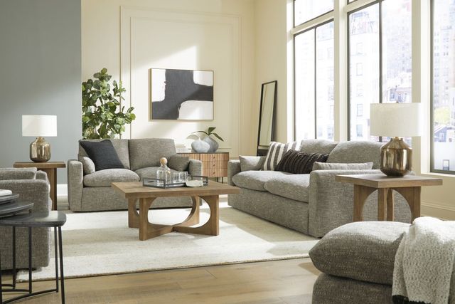 Benchcraft® Dramatic Granite Ottoman-4
