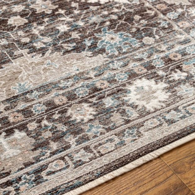 Surya Carlisle Dark Brown/Ivory 4'x6' Area Rug-4
