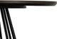Armen Living Motion Brown Top Dining Table with Black Base-2