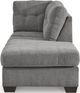 Signature Design by Ashley® Marelton 2-Piece Gray Right-Arm Facing Sofa Sleeper Sectional and Chaise-4