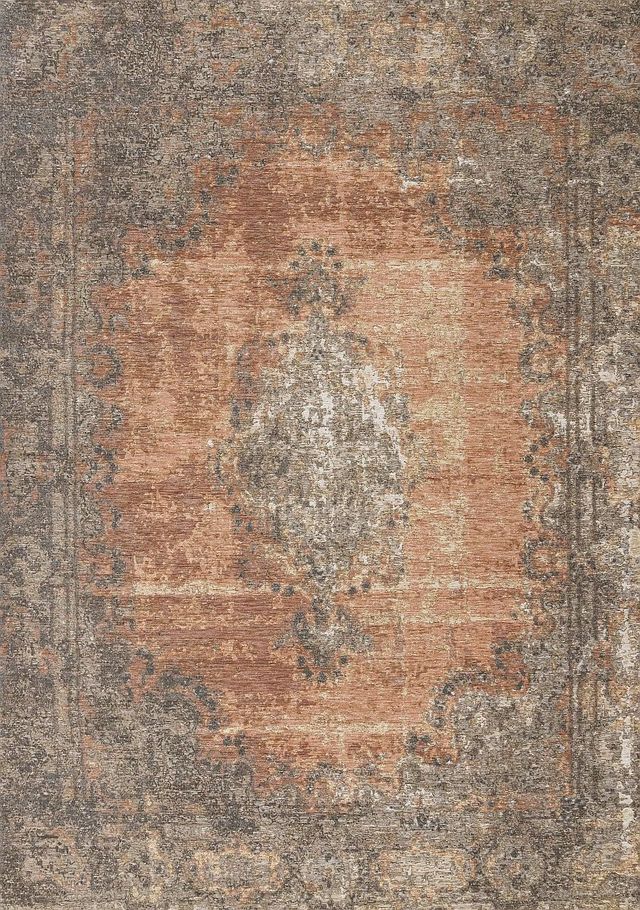 Kalora Interiors Cathedral Grey/Salmon 9'x12' Area Rug