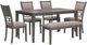 Signature Design by Ashley® Wrenning 6-Piece Gray Dining Table Set-0