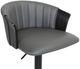Armen Living Lydia Black/Gray Adjustable Swivel Bar Stool-4