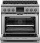 Fisher & Paykel Series 9 36" Stainless Steel Pro Style Dual Fuel Range-1
