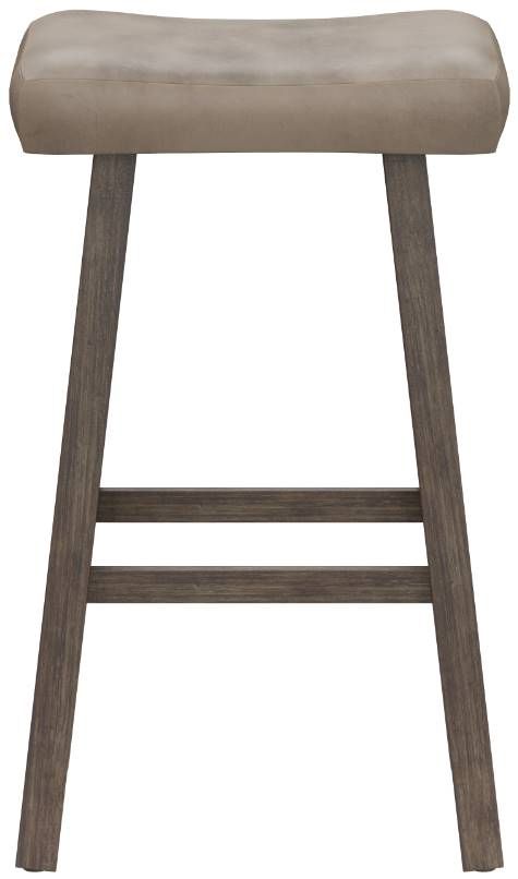 HH2 Home Saddle Rustic Gray/Weathered Taupe Bar Stool-1