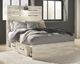 Signature Design by Ashley® Cambeck Whitewash Full Panel Bed with 4 Storage Drawers-3