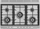 Fisher & Paykel 36" Brushed Stainless Steel with Black Glass Pro Style Natural Gas Range-2