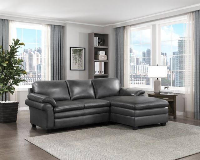 Homelegance® Exton 2-Piece Gray Sectional-1