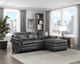 Homelegance® Exton 2-Piece Gray Sectional-1