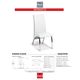 Korson Furniture Monaco White Side Chair-1