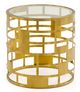 VIG Furniture Modrest Kudo Clear/Gold End Table-1
