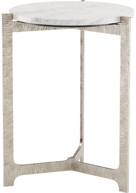 Zuo® Modern Barmas Silver/White Side Table-0