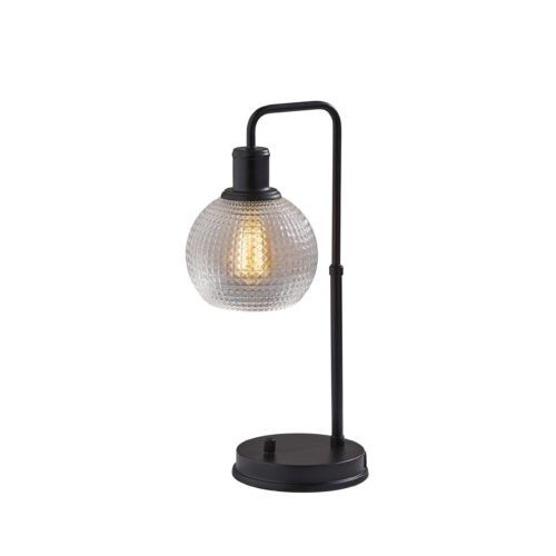 Adesso® Barnett Black Globe Table Lamp-0