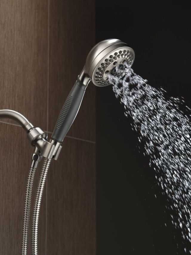 Delta Universal Showering Stainless H2Okinetic® 5-Setting Mount Hand Shower-2