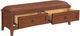 Whittier Wood® Furniture McKenzie Glazed Antique Cherry 2-Drawer Bench-2