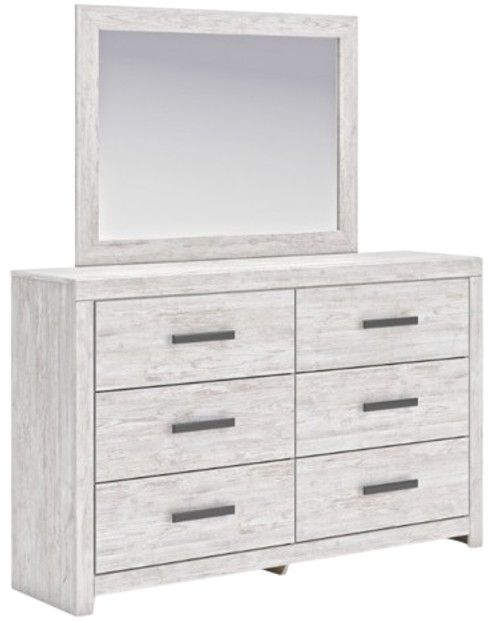 Signature Design by Ashley® Cayboni Whitewash Bedroom Mirror-1
