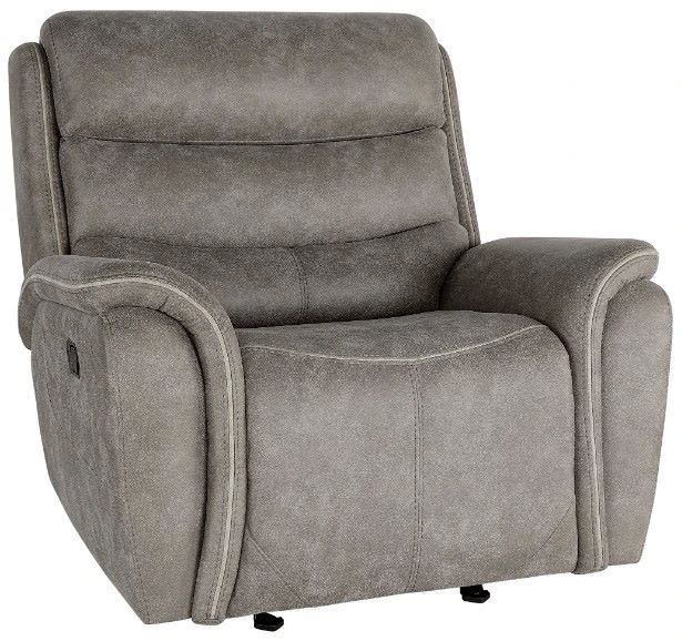 New Classic® Home Furnishings Kamari Gray Manual Glider Recliner -0