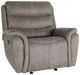 New Classic® Home Furnishings Kamari Gray Manual Glider Recliner -0