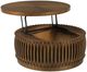 Hammary® Hidden Treasures Brown Round Lift Top Coffee Table-2
