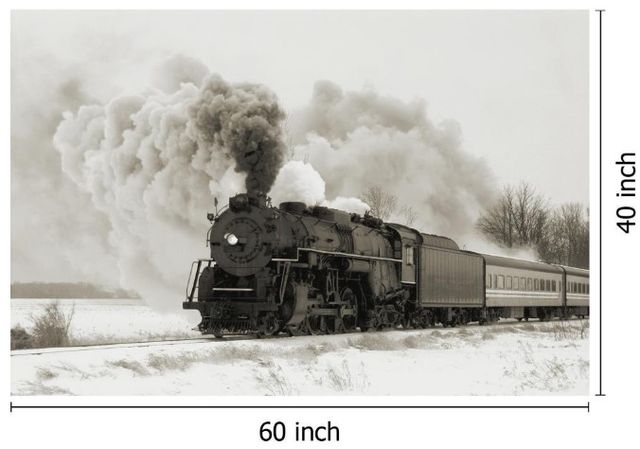 Classy Living Railroad Smoke Wall Art-2