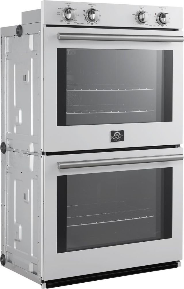 FORNO® Vomero Series Espresso 30" White Double Electric Wall Oven-3