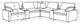 Coaster® Collins 7-Piece Dark Gray Modular Power Reclining Sectional-4