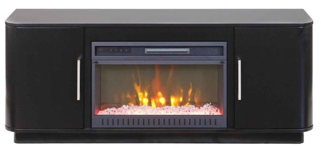 Martin Furniture Uptown Black 60" Fireplace TV Stand-1