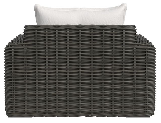 Sunset West Cabo Kahlua Resin Wicker Oversized Outdoor Club Chair with Soothe Pearl Cushion-3