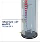 GE® 40 Gallon Diamond Gray Smart Short Electric Water Heater-5