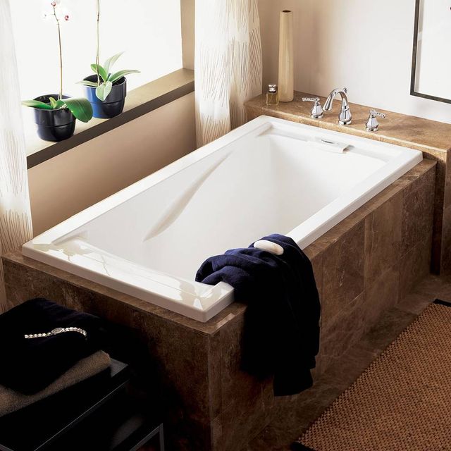 American Standard Evolution® White Drop In or Undermount Deep Soak Bathtub-1