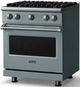 Viking® 5 Series 30" Novembery Sky Pro Style Gas (NG) Range with Polished Chrome Trim-2
