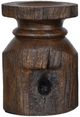 Crestview Collection Barn Post 2-Piece Dark Brown Candleholder Set-1