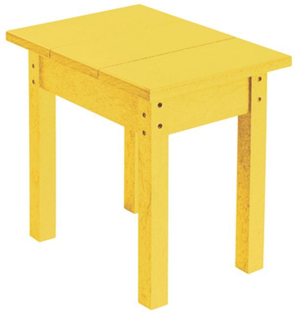 C R Plastic Generation Line Yellow Rectangular Table-0