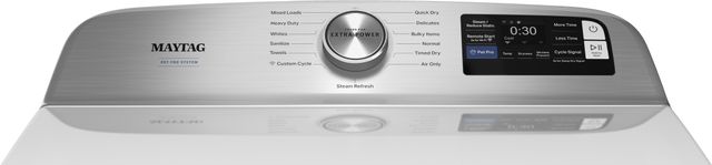 Maytag® 7.4 Cu. Ft. White Front Load Gas Dryer with Pet Pro Option-2