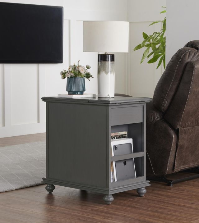 Martin Svensson Elegant Gray Chairside Table-1