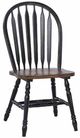 TEI Country Cottage Black/Chestnut Side Chair-0