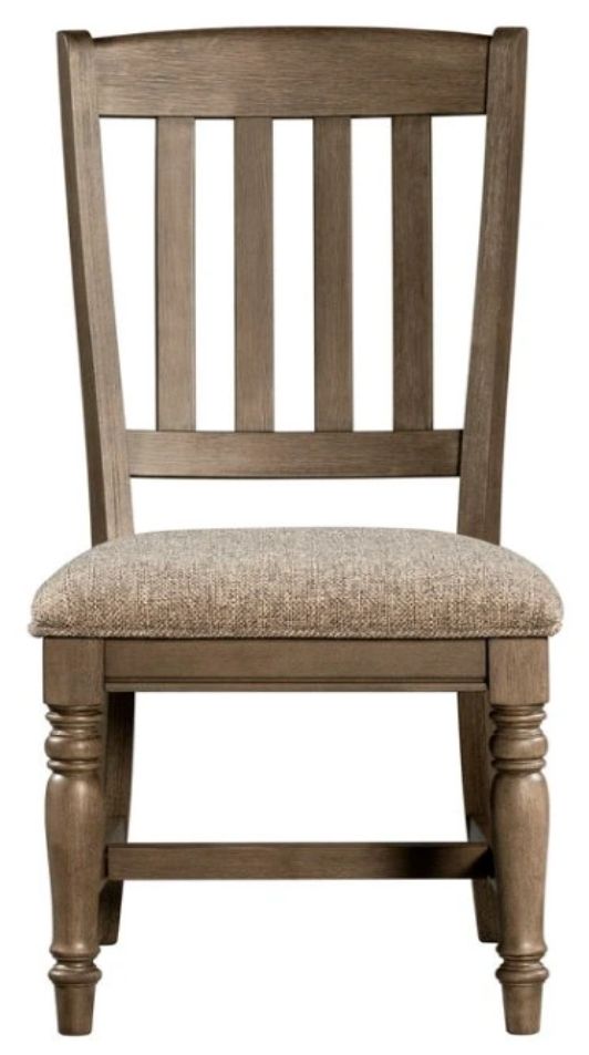 Intercon Balboa Park Brown/Roasted Oak Slat Dining Side Chair-2