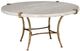 Furniture Classics Adelaide Cream/Gray Round Coffee Table with Gold Base-0