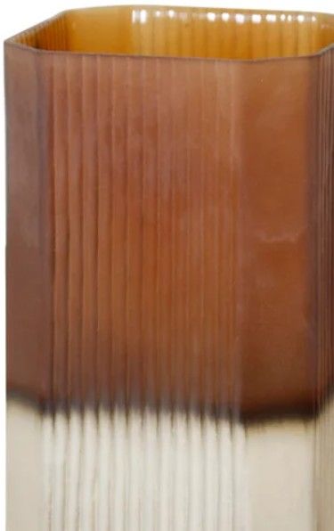 Stylecraft Bronze Frosted Glass Ombre Vase-1