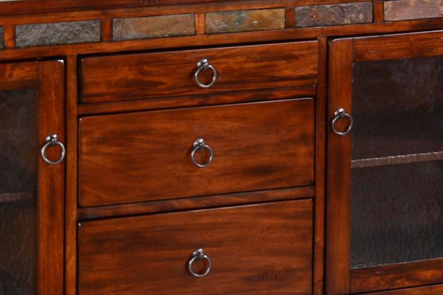 Sunny Designs™ Santa Fe Dark Chocolate Entertainment Wall with Pier-3