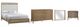 Bernards Elure 4-Piece Latte King Panel Bedroom Set-0