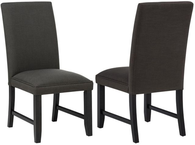 Coaster® Berning 2-Piece Charcoal Upholstered Dining Side Chair Set-0