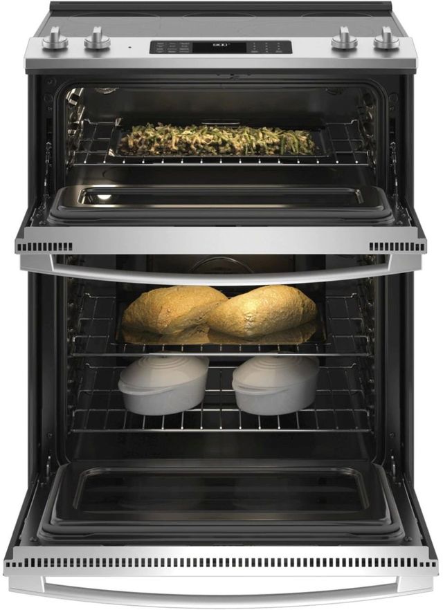 Scratch N' Dent GE® 30" Slide In Electric Convection Double Oven Range-2